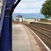 Dog walkers at Arnside station Wildey Media